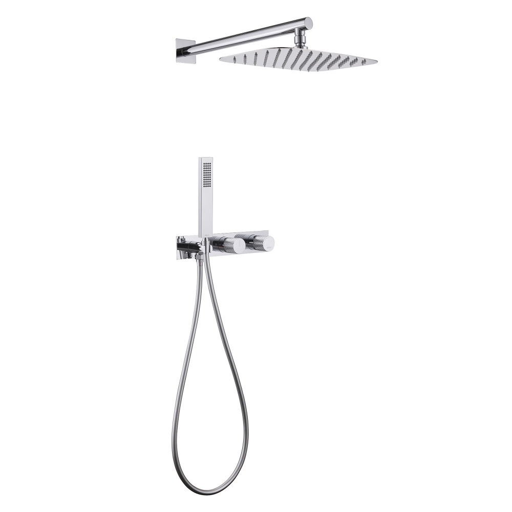 Душевая система ABBER Rund AF8718 скрытого монтажа без излива, хром (300х200) в строительном магазине