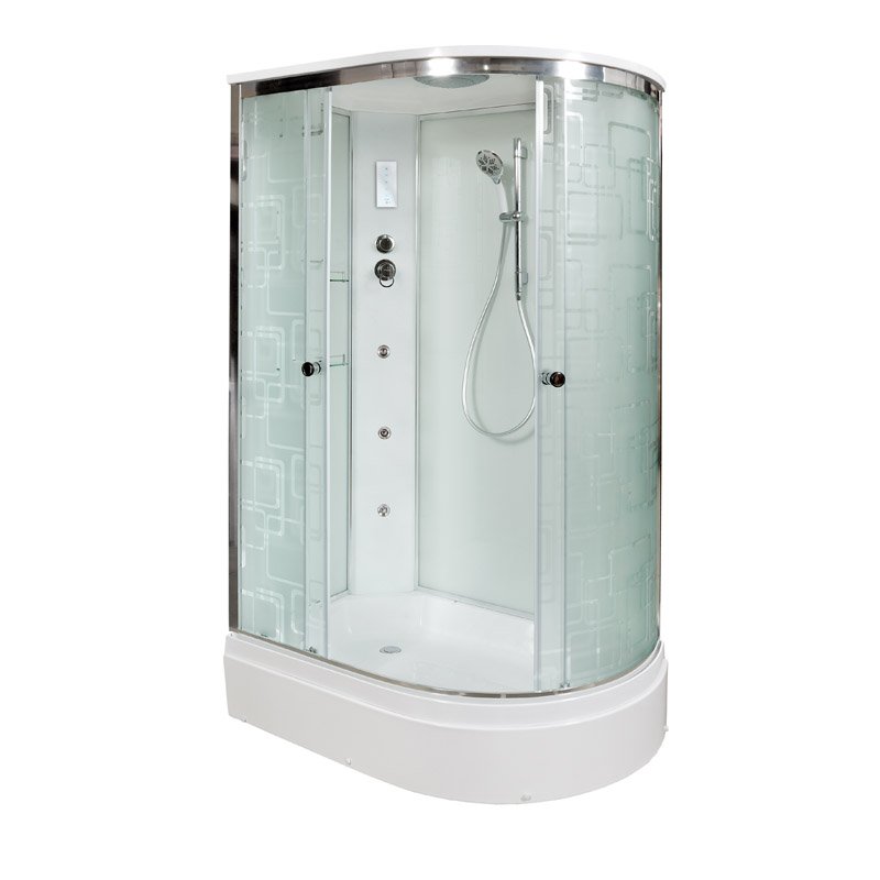 Душевая кабина Deto EM 2712 L с электрикой и гидромассажем в строительном магазине