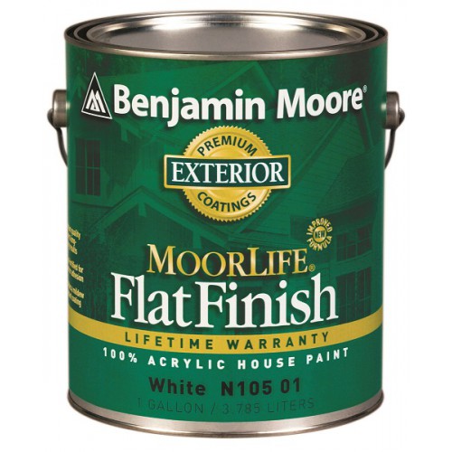 Краска фасадная Benjamin Moore (Бенжамин Моор) 105 Flat Acrylic House Paint матовая водоэмульсионная 3,8л в строительном магазине