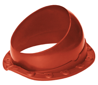 Krovent Base-VT Wave 125-150 основание вентиляционной трубы для металлочерепицы красный (RAL 3009)