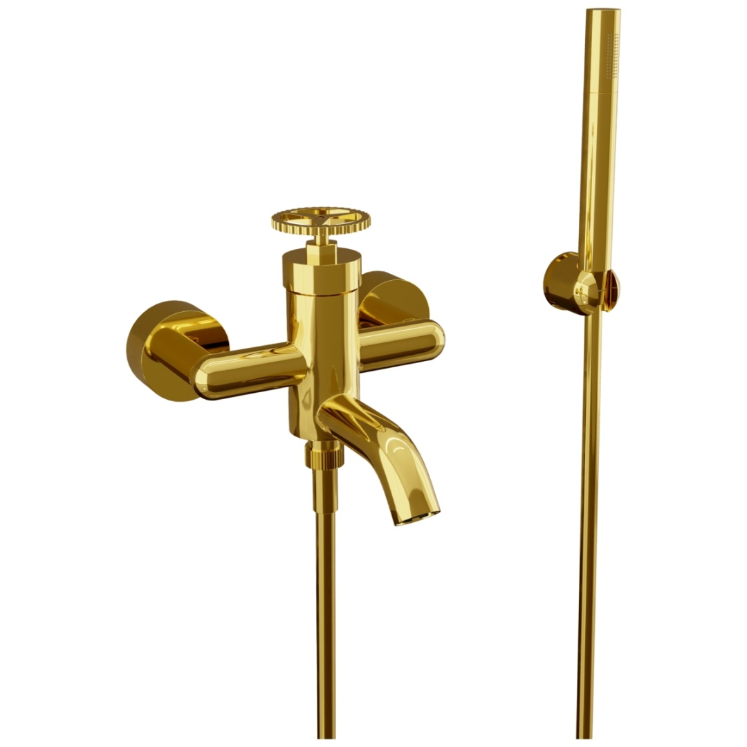 Смеситель для ванны Remer Chrono CH02DO, золото глянцевое в строительном магазине