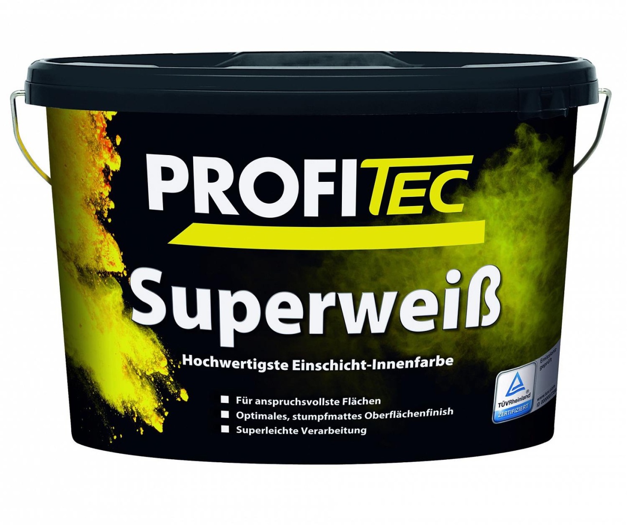 Краска интерьерная Profi Tec P 120 Superweiß Однослойная внутренняя краска высочайшего качества - 1 класс влажного истирания 5л в строительном магазине