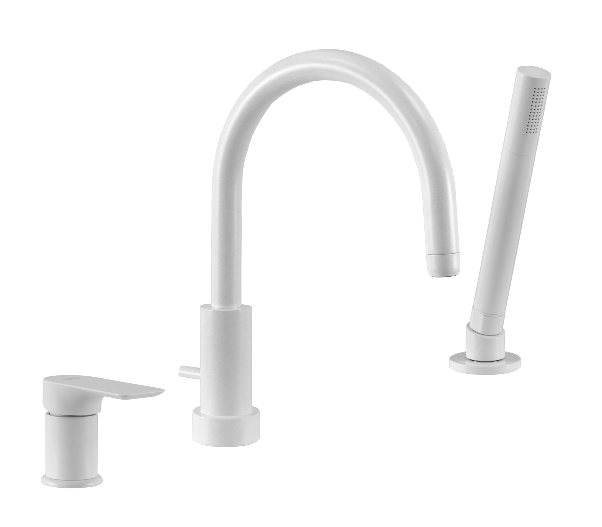 Смеситель для ванны Remer Infinity I07BO, белый матовый в строительном магазине