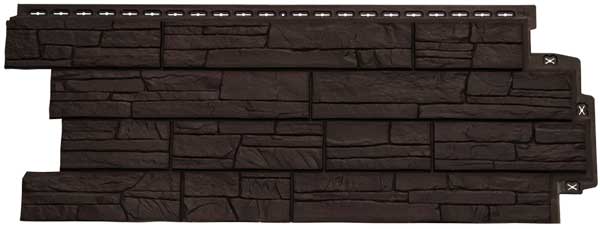 Фасадная панель Grand Line Classic Скала коричневый\шоколадный