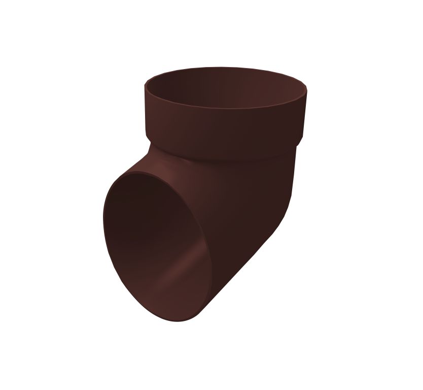 Колено сливное ПВХ Grand Line Стандарт шоколад