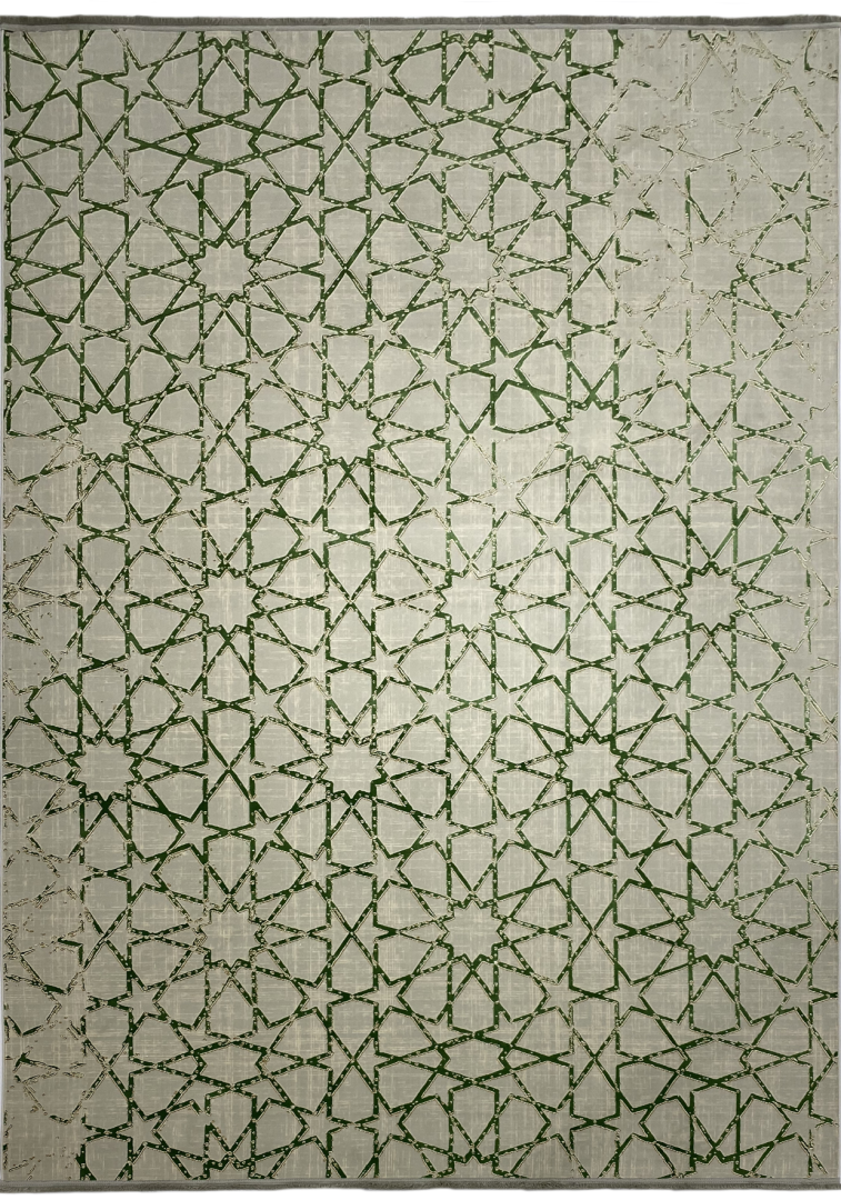 Ковер MONACO 1698 SILVER GRAY/GREEN в строительном магазине