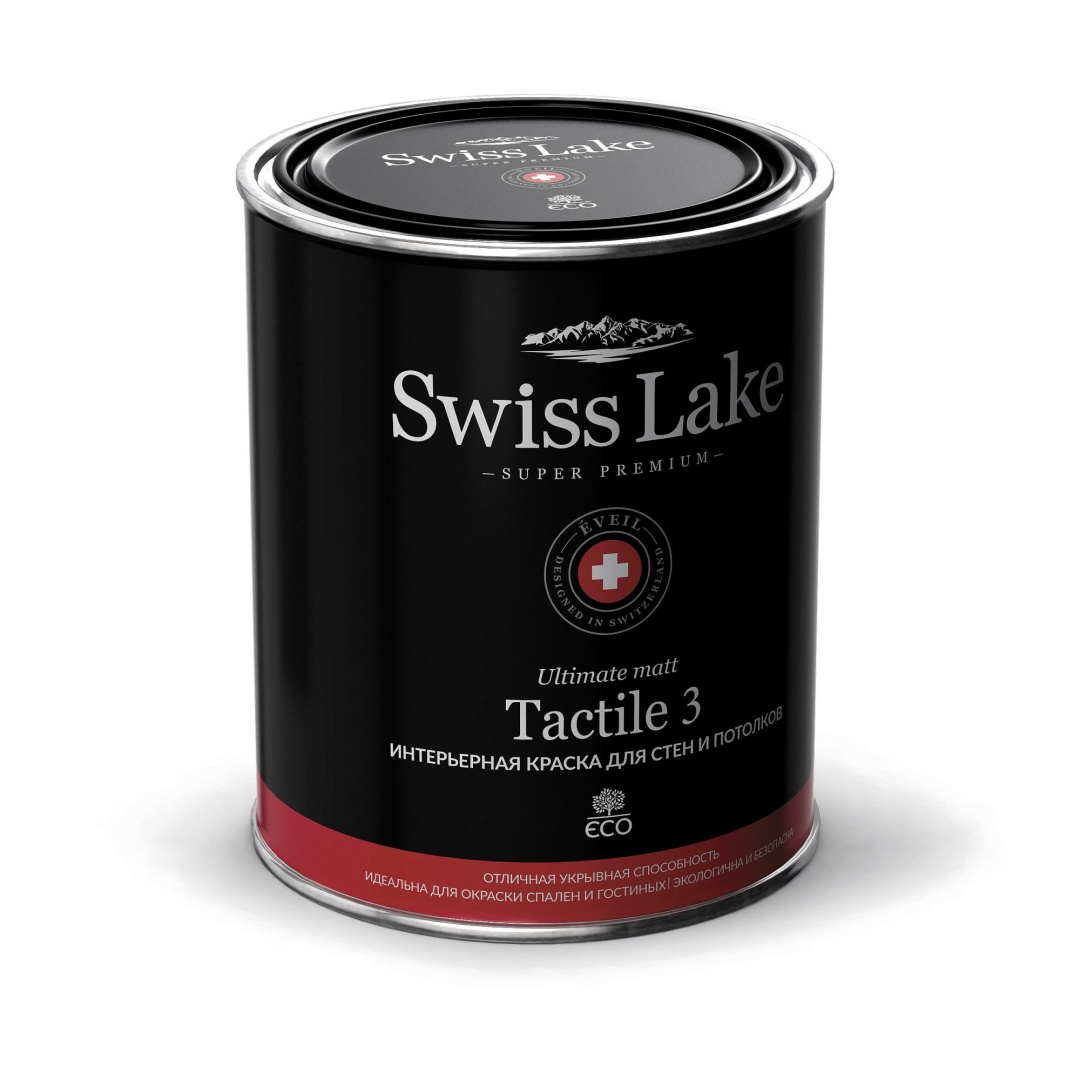 Краска для стен и потолков Tactile 3 (Swiss Lake) глубокоматовая 0,9л в строительном магазине