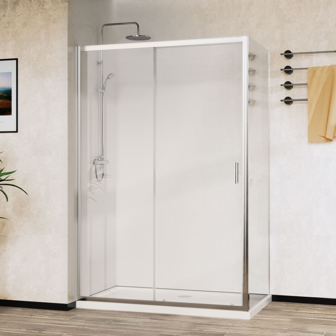 Душевой уголок Vincea City VSR-5CT9012CL, 1200x900, хром, стекло прозрачное в строительном магазине