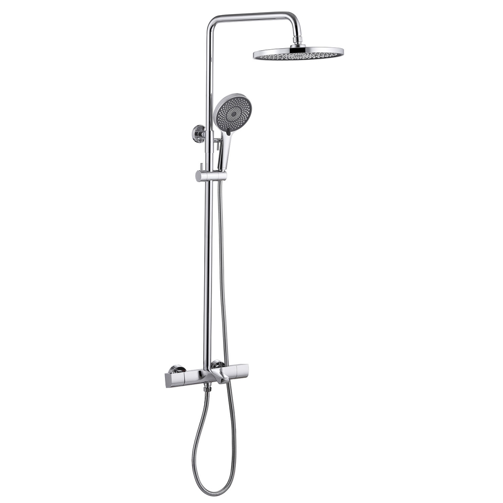 Душевая стойка ABBER Thermostat AF8516 с термостатом и изливом, хром в строительном магазине