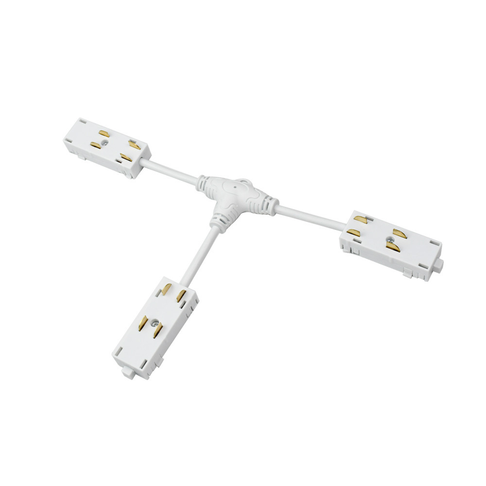 TR2115-WH Гибкий Т-образный, электрический коннектор трека SMART, белый в строительном магазине