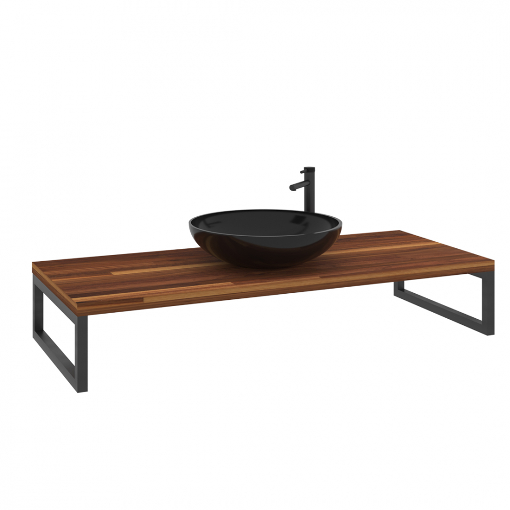 Консоль под раковину ORKA Kestel 120 подвесная, орех в строительном магазине