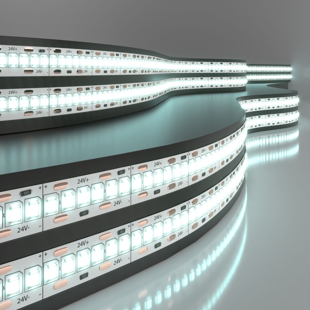 Светодиодная лента 24 В 24 Вт/м 240 Led/м 2835 IP20, холодный белый 6500K, 5 м Лента светодиодная 24V 24W 240Led 2835 IP20 холодный белый, 5м в строительном магазине