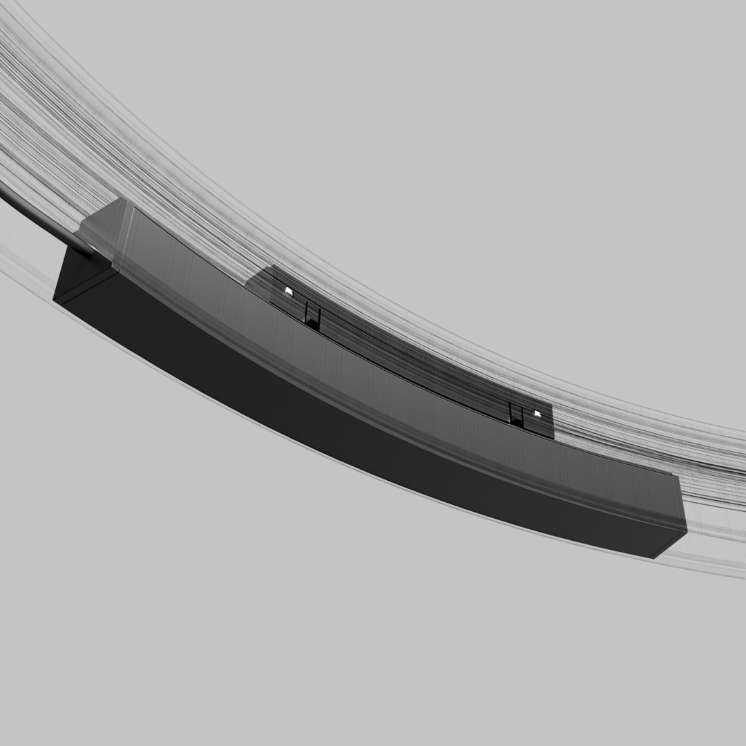 Slim Magnetic Блок питания 100W для радиусного шинопровода черный Ø 1200mm 95057/00 в строительном магазине