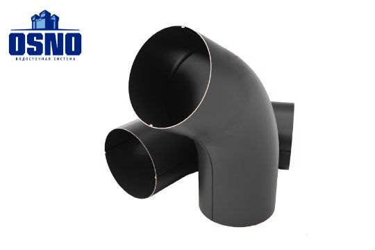 Колено 60гр. 125/90 OSNO RAL 7024 графитовый-серый