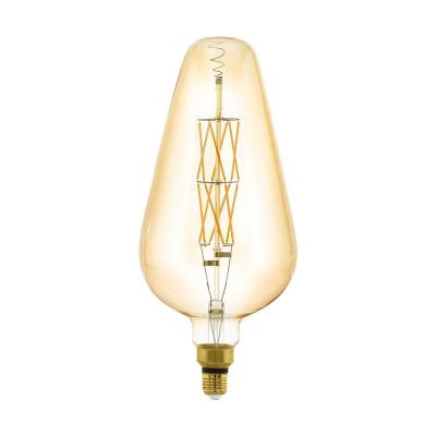 Лампа светодиодная диммируемая филаментная Eglo E27 8W 2100K янтарная 11838 в строительном магазине
