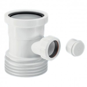 Муфта соединительная с раструбом 90мм и с отводом 40мм McALPINE WC-DC1D в строительном магазине