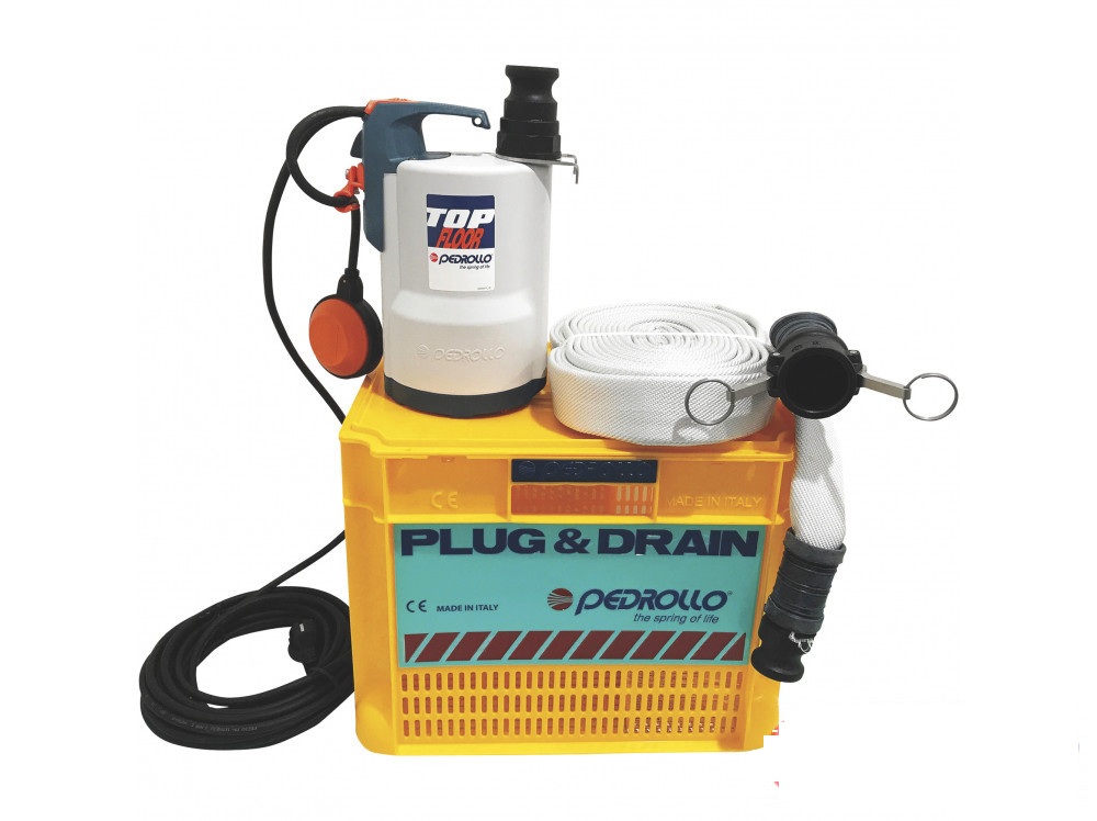 Комплект для откачки воды Pedrollo Plug&Drain - TOP 2 FLOOR ASSKPDSTOP2FA1 в строительном магазине