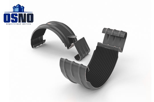 Соитель желоба 125/90 OSNO RAL 7024 графитовый-серединый