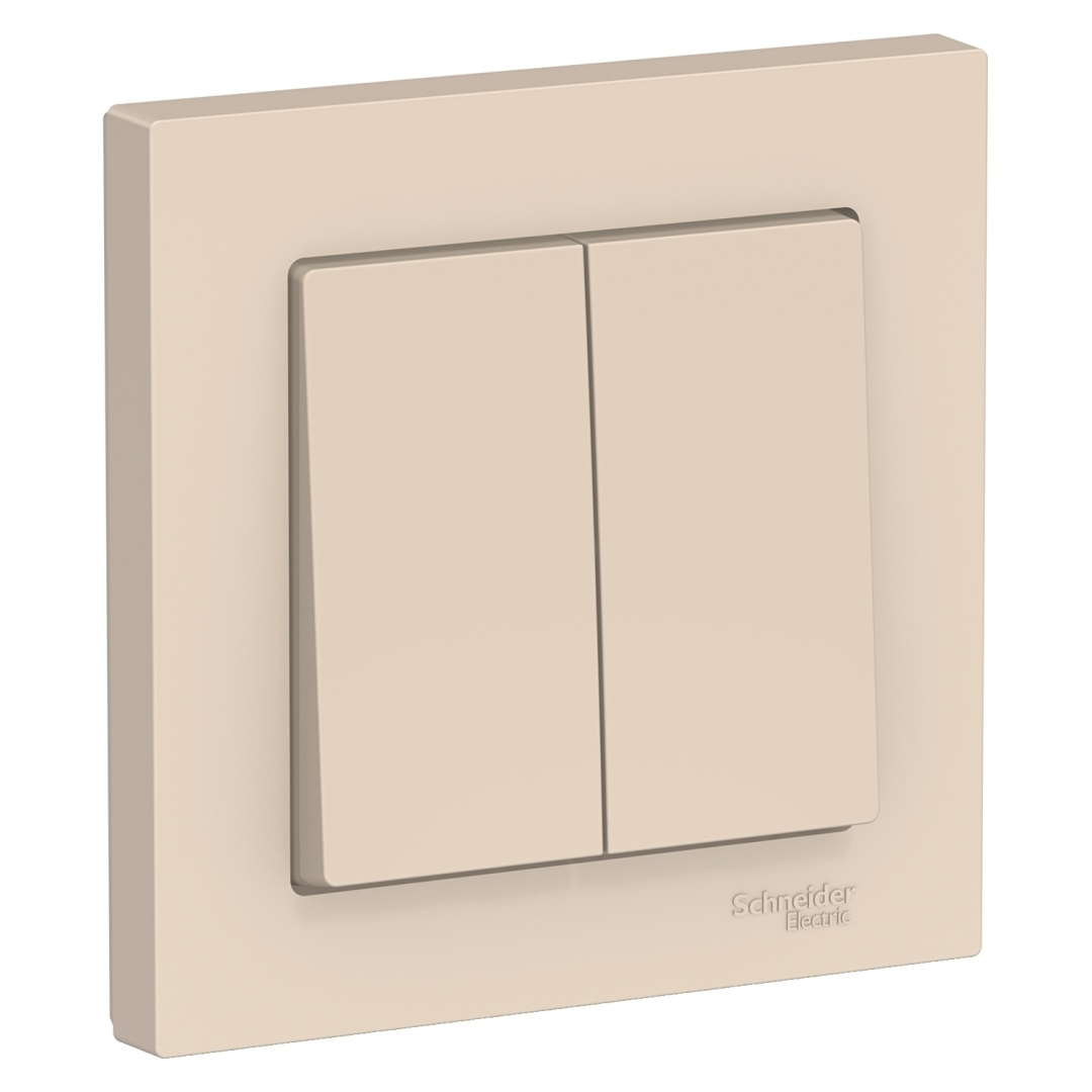 2-клавишный выключатель, сх.5, 10АХ, в сбор в строительном магазине