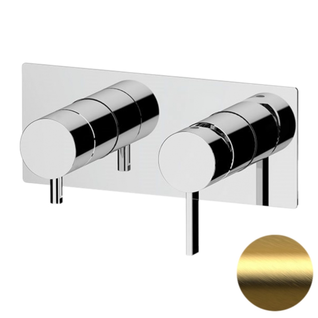 Смеситель для душа Remer Metrica MC93ZBG, золото брашированное в строительном магазине