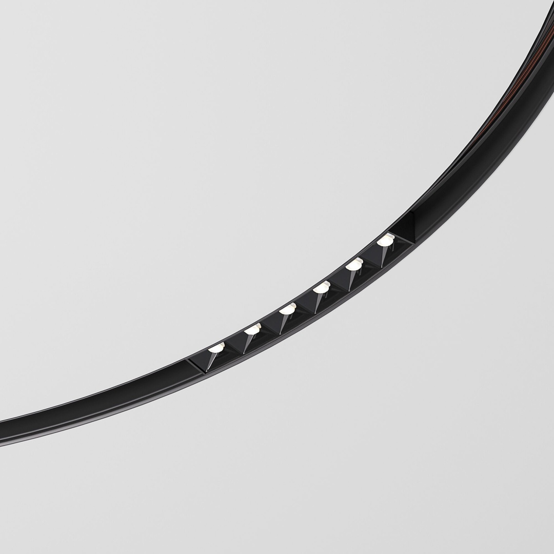 Slim Magnetic Трековый светильник для радиусного шинопровода 6W 4200K Intenso чёрный Ø 1200мм 85185/01 в строительном магазине