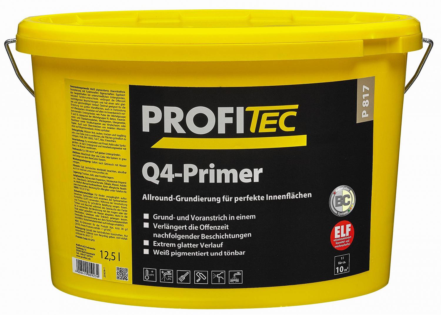 Грунтовка Profi Tec P 817 Q4-Primer Универсальная 12,5л