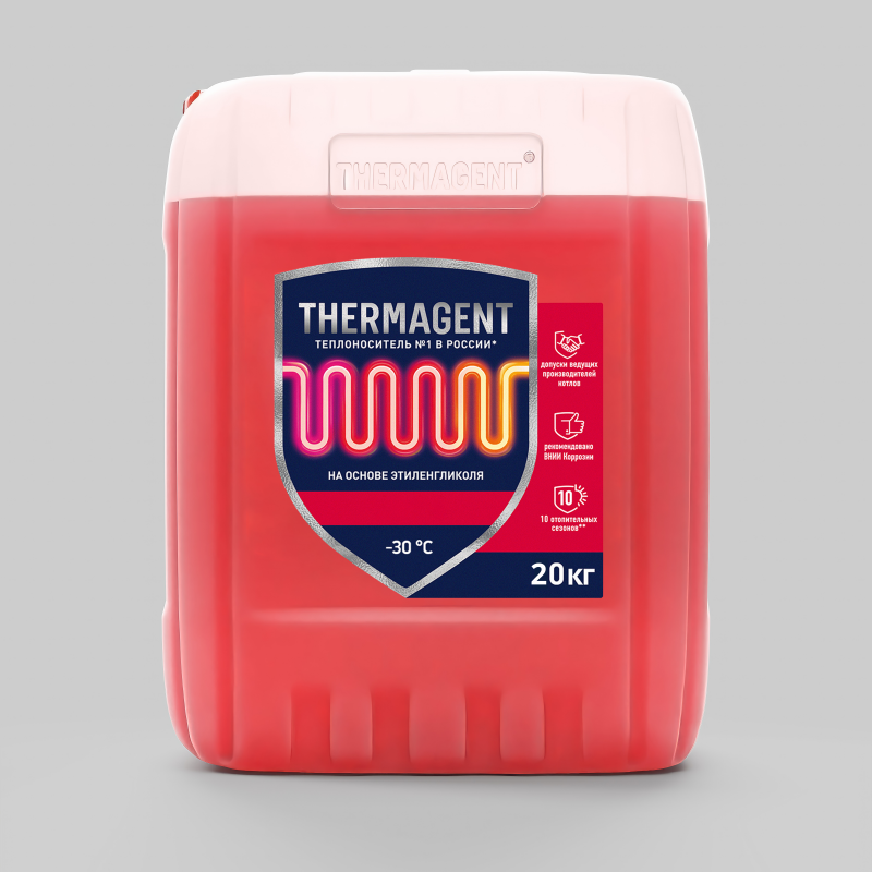 Теплоноситель для электрокотлов THERMAGENT ЭKO -30°С 20 кг в строительном магазине