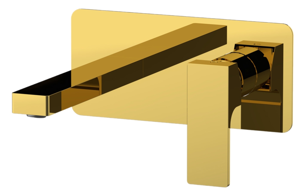 Смеситель для раковины Remer Absolute AU15DO, золото глянцевое в строительном магазине