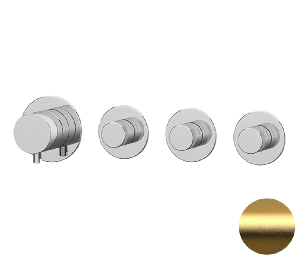 Смеситель для душа Remer X Style N98D3PBG, золото брашированное в строительном магазине