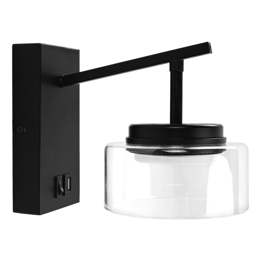 740627 Бра FICO II 1х12W GX53 ЧЕРНЫЙ/ПРОЗРАЧНЫЙ в строительном магазине