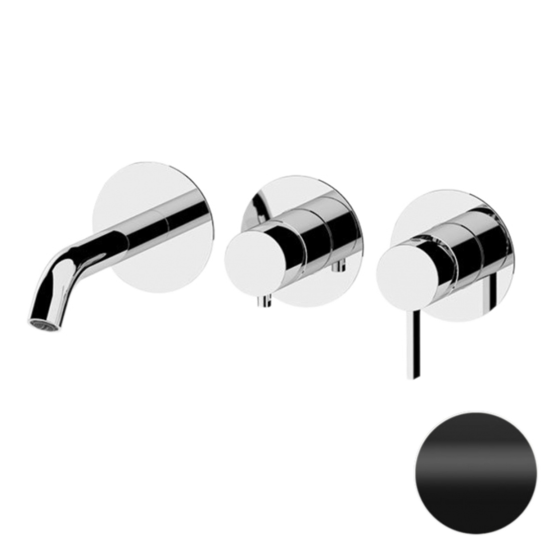 Смеситель для ванны Remer Metrica MC54D2PNO, черный матовый в строительном магазине