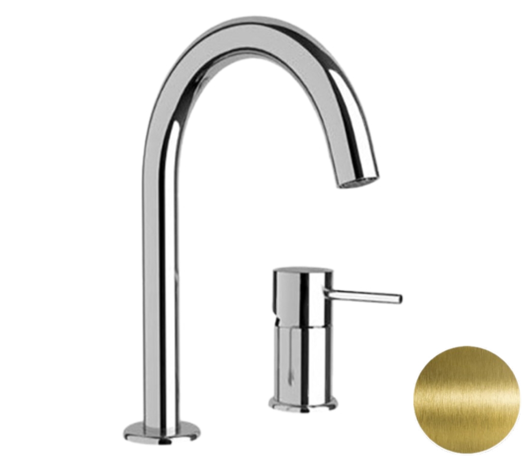 Смеситель для раковины Remer X Style X57VO, состаренная латунь в строительном магазине