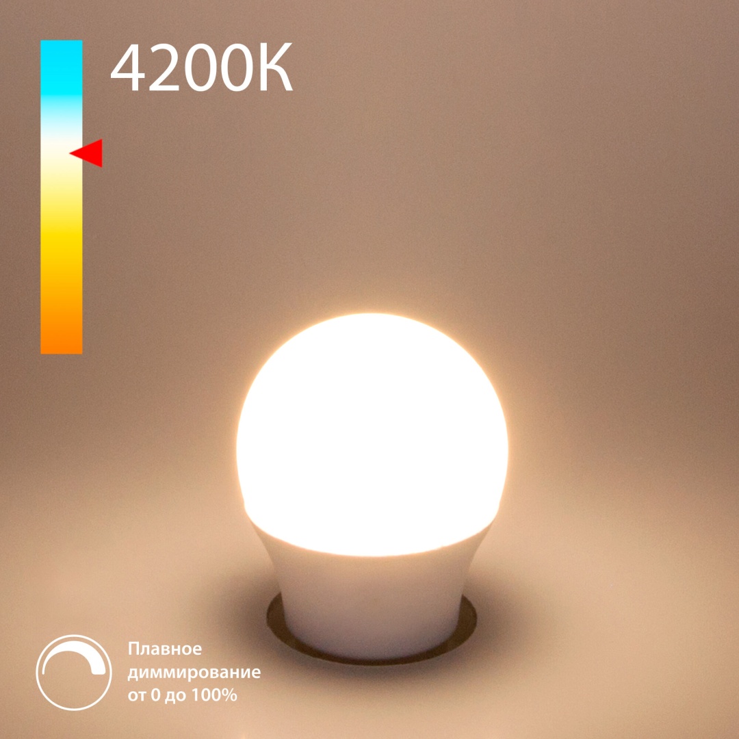 Светодиодная лампа Dimmable G45 7W 4200K E27 BLE2776 в строительном магазине