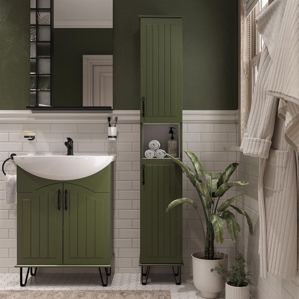 Шкаф-пенал DIWO Сочи 30, зеленый 564001 в строительном магазине