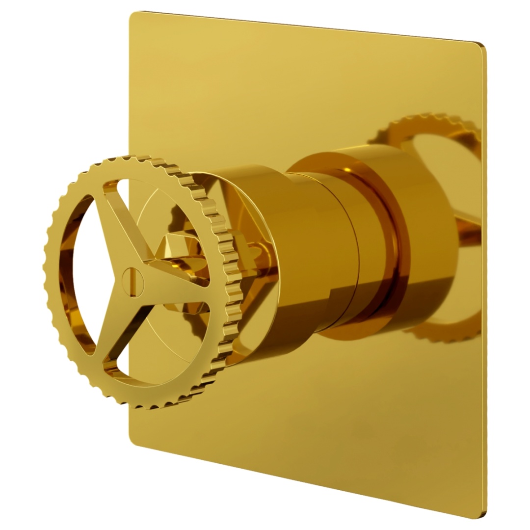 Смеситель для душа Remer Chrono CH30QDO, золото глянцевое в строительном магазине