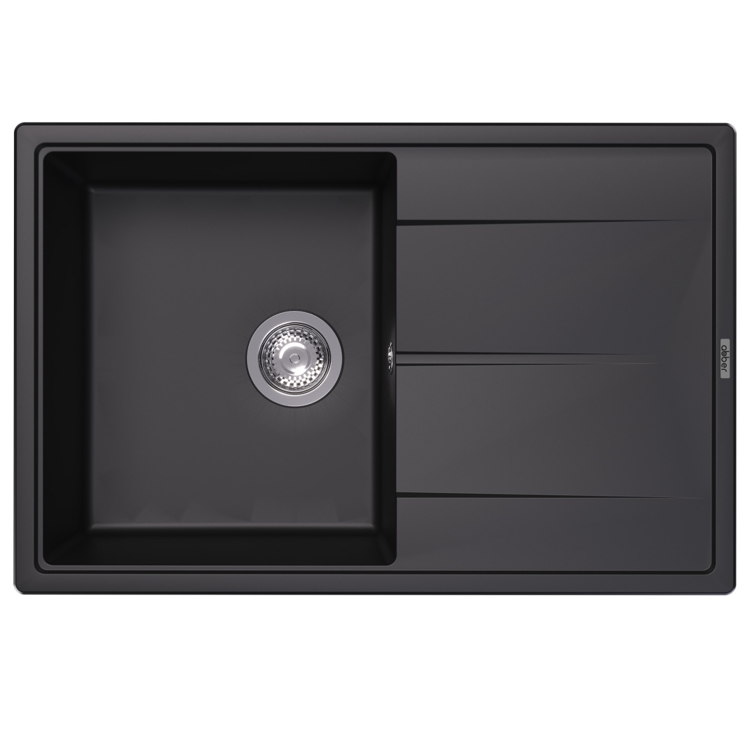 Кухонная мойка ABBER Quarz AQ2904B черная в строительном магазине