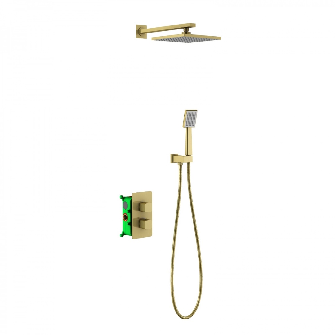 Душевая система встроенная с термостатом Timo Petruma (SX-5059/17SM) золото матовое в строительном магазине