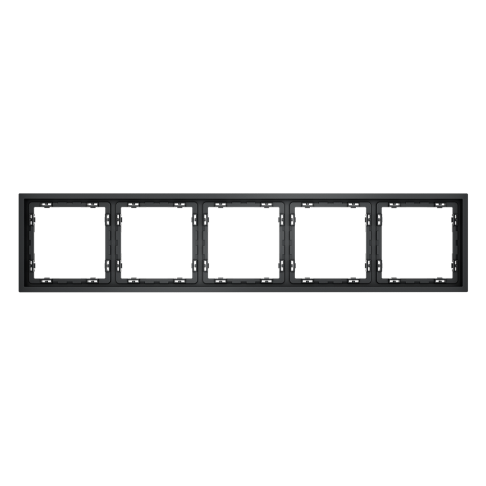 Рамка пластиковая VOLTUM S70 на 5 постов, (графит) в строительном магазине