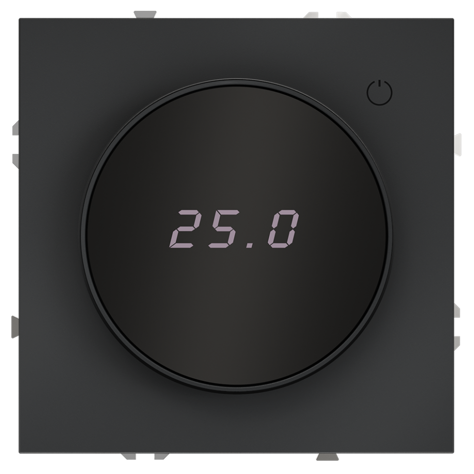 Терморегулятор электронный VOLTUM S70 с индикацией и датчиком, для теплого пола, (графит) в строительном магазине
