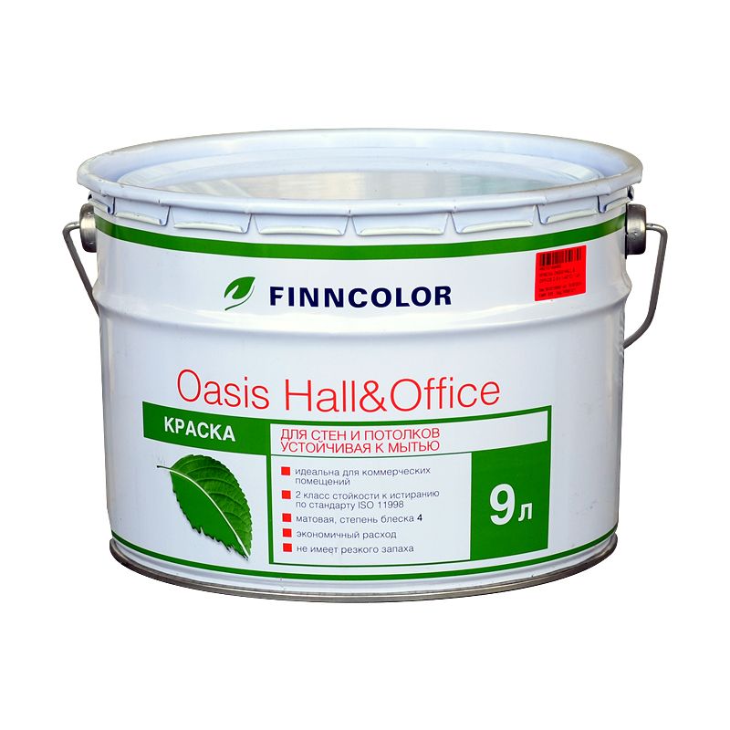 Краска интерьерная Oasis Hall&Office (ОАЗИС Холл/Офис) водно-дисперсионная 2,7л в строительном магазине