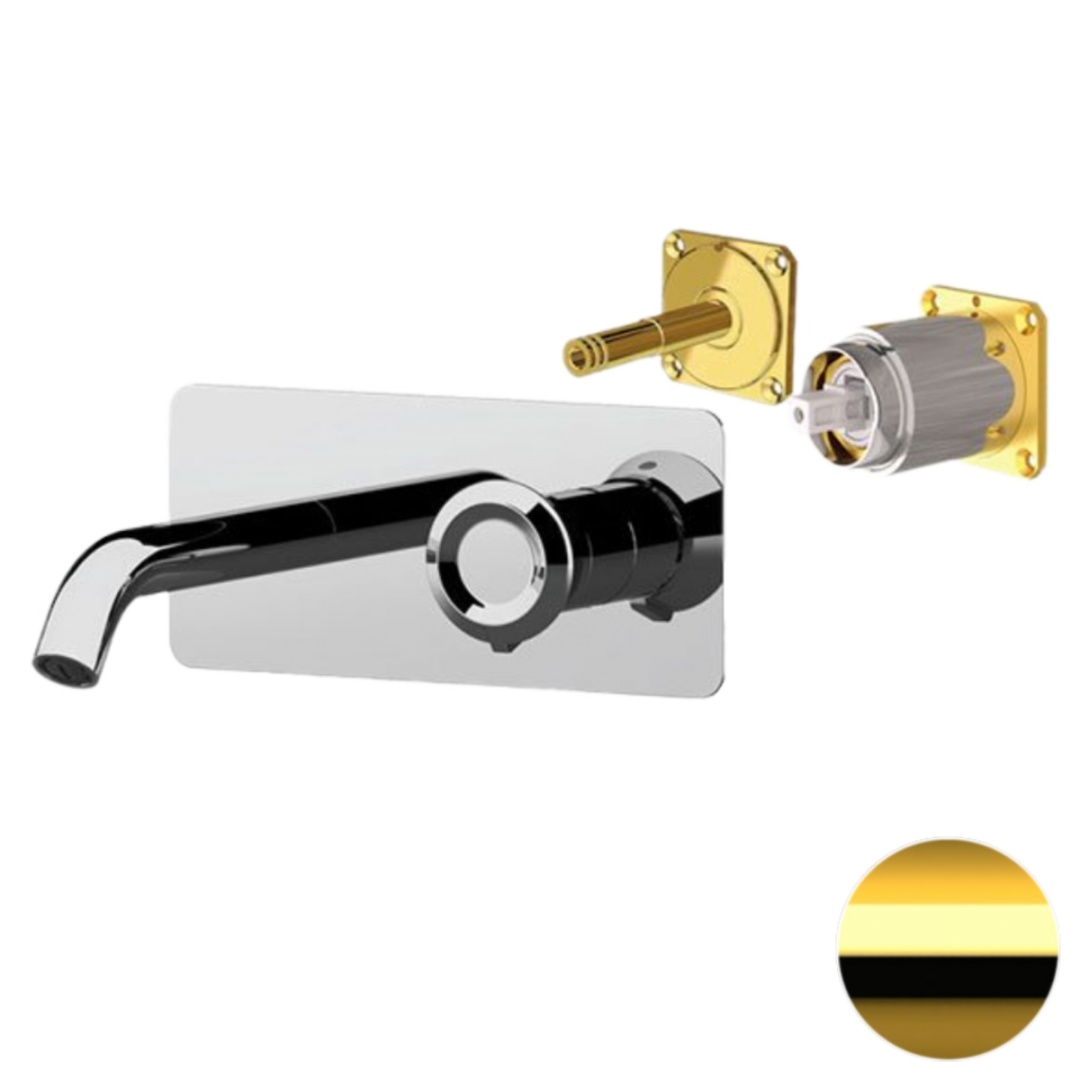 Смеситель для раковины Remer Element ET15KBDO, золото глянцевое в строительном магазине