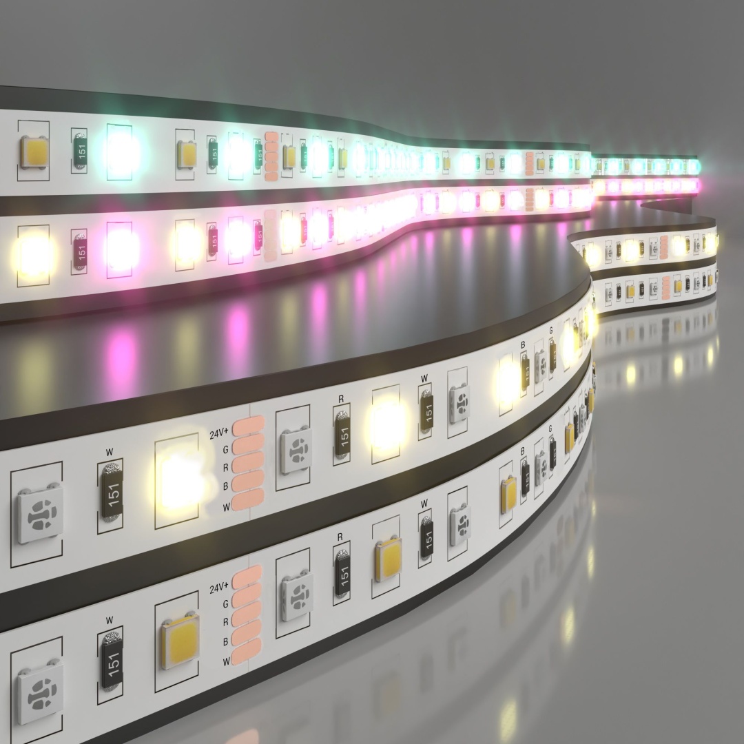 Светодиодная лента 24 В 14,4 Вт/м 60 Led/м 5050+5050 IP20, MIX RGB/теплый белый, 5 м Лента светодиодная 24V 14,4W 60Led 5050+5050 IP20 MIX RGB/теплый белый, 5м в строительном магазине