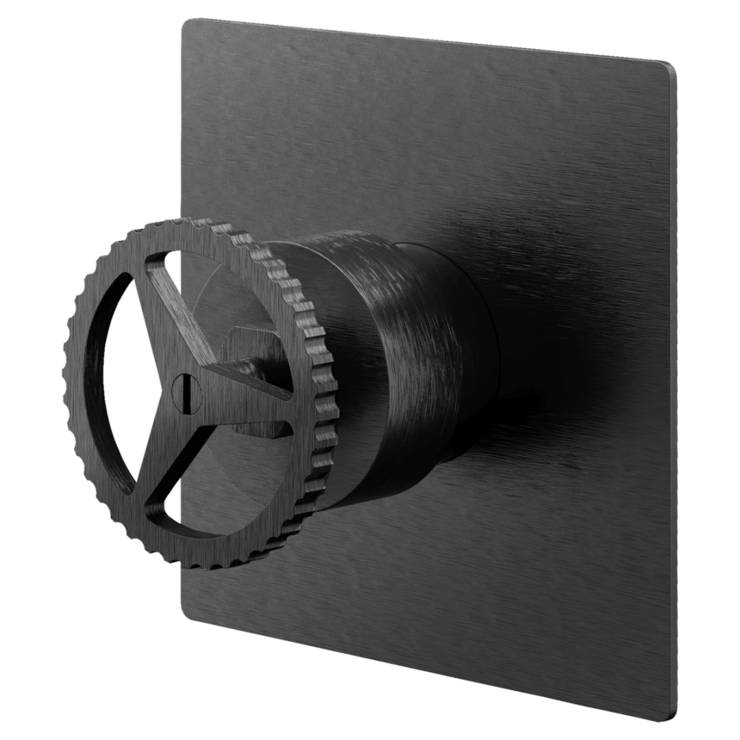 Смеситель для душа Remer Chrono CH30QCFP, черный брашированный хром в строительном магазине