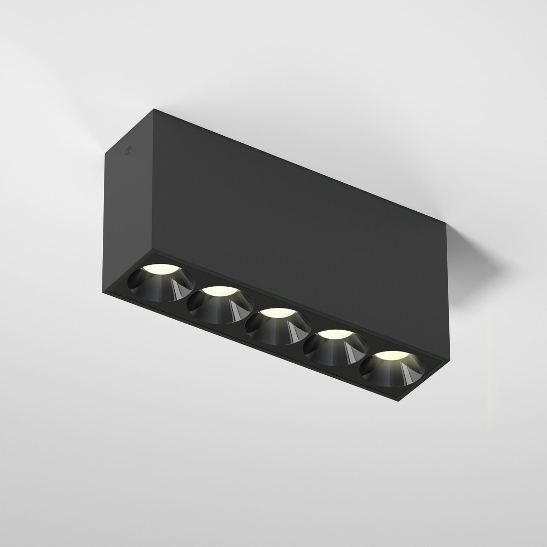 Светильник потолочный светодиодный 10W 3000K черный Block 25108/LED в строительном магазине
