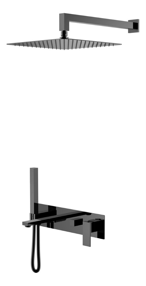 Душевая система Boheme Qubic Shinny Gun Metal 474-SGM в строительном магазине