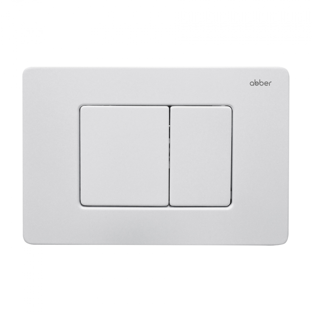 Кнопка смыва ABBER AC0120MW белая матовая в строительном магазине