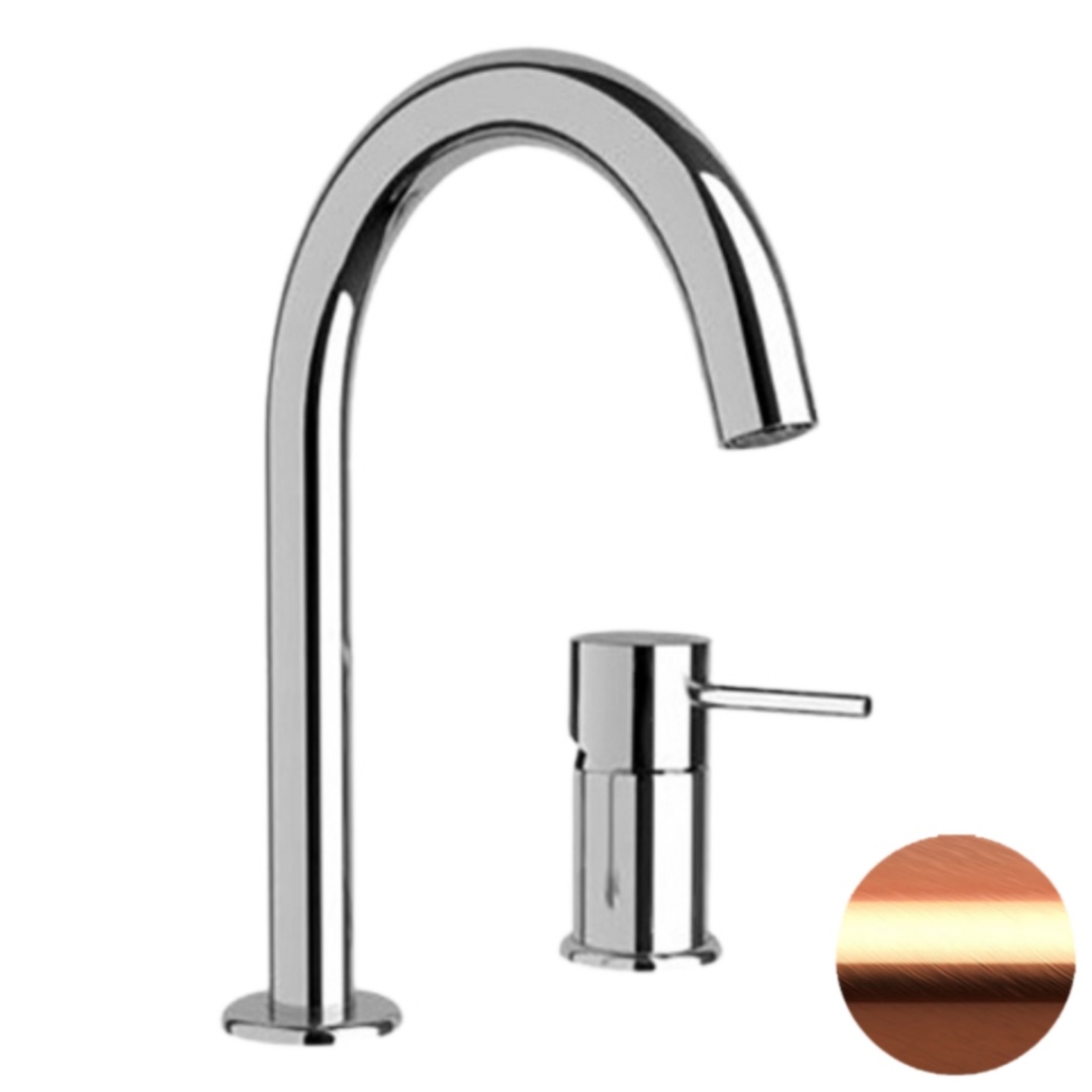 Смеситель для раковины Remer X Style X57RP, медь брашированная в строительном магазине