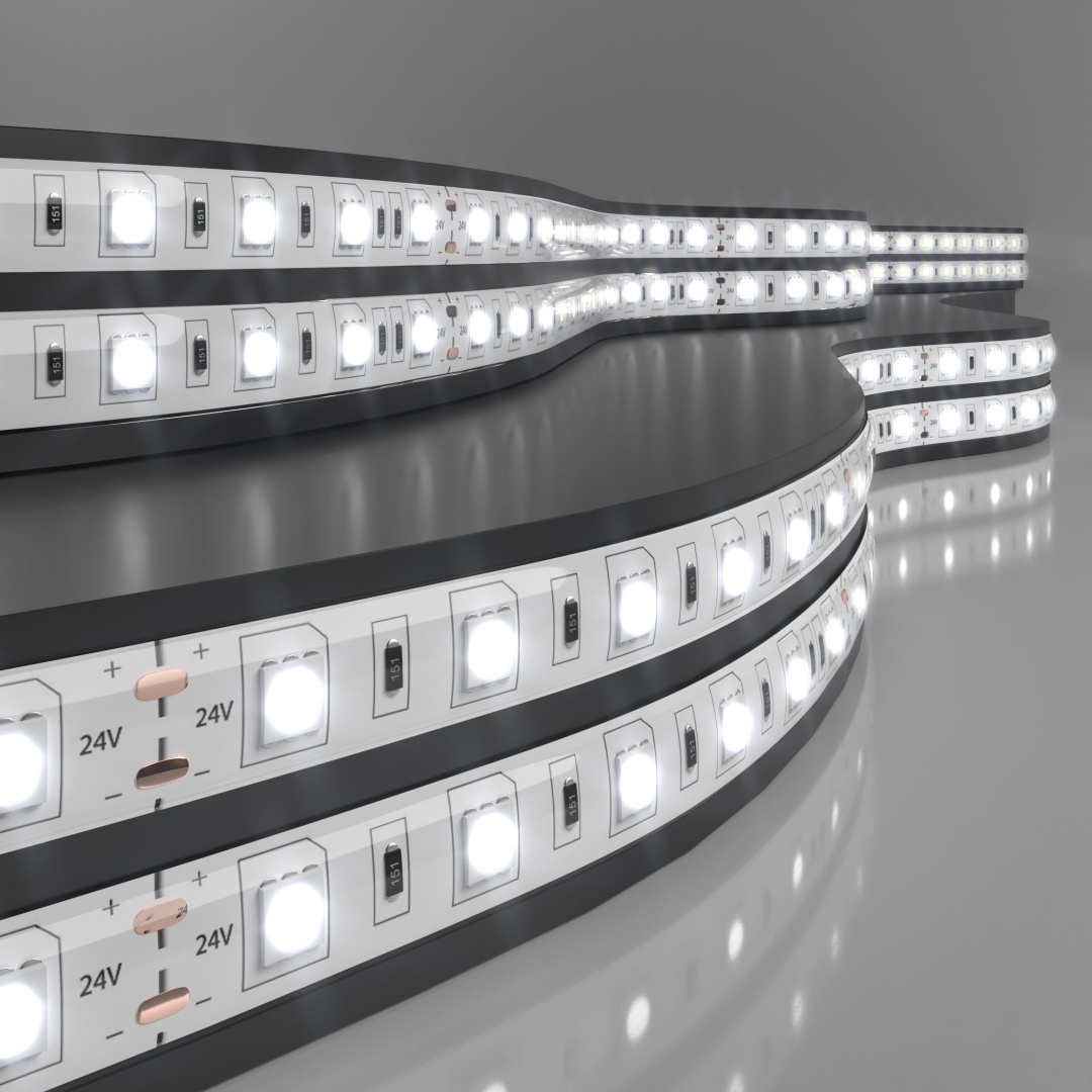 Светодиодная лента 24 В 14,4 Вт/м 60 Led/м 5050 IP65, дневной белый 4200K, 5 м Лента светодиодная 24V 14,4W 60Led 5050 IP65 дневной белый, 5м в строительном магазине