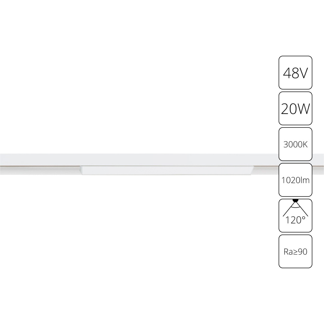 Магнитный трековый светильник Arte Lamp LINEA A4673PL-1WH в строительном магазине