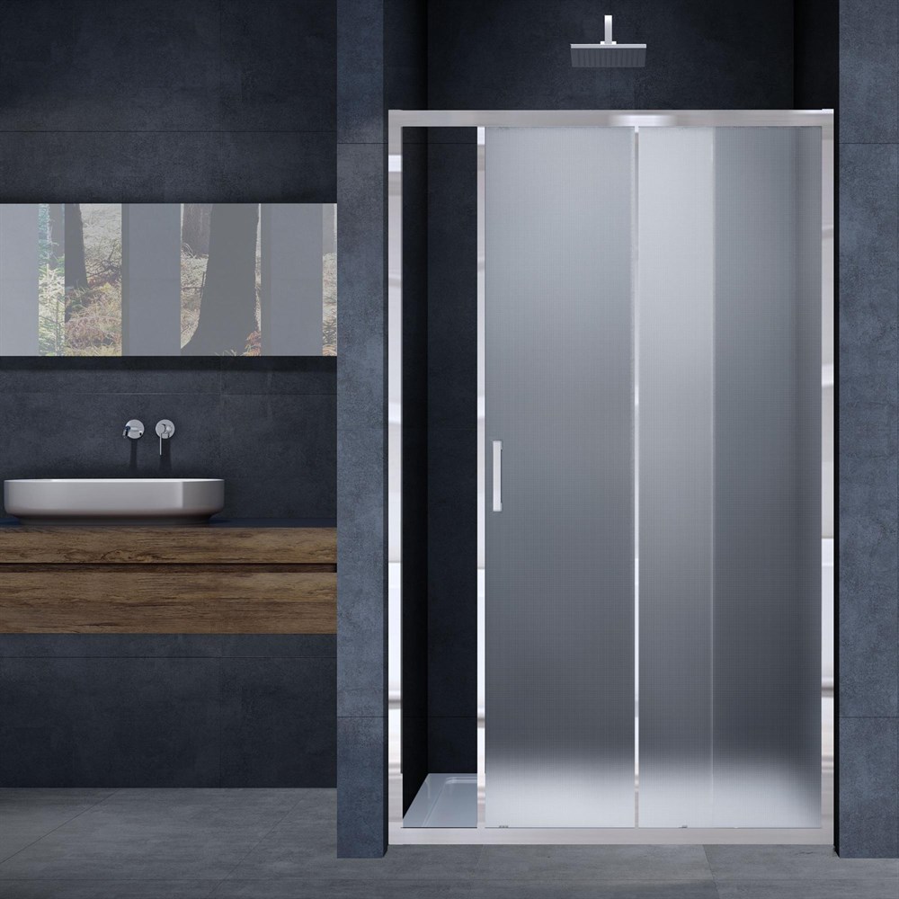 Душевая дверь Vincea Alpha VDS-3AL140MT, 1400, хром, стекло текстурное в строительном магазине